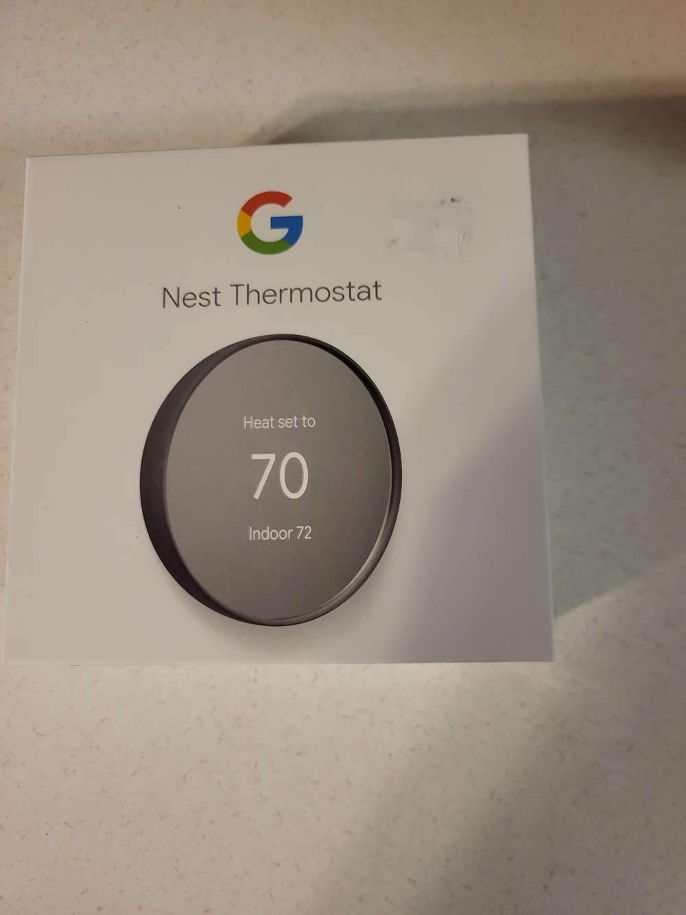 google Nest Thermostat - Dark Gray Display